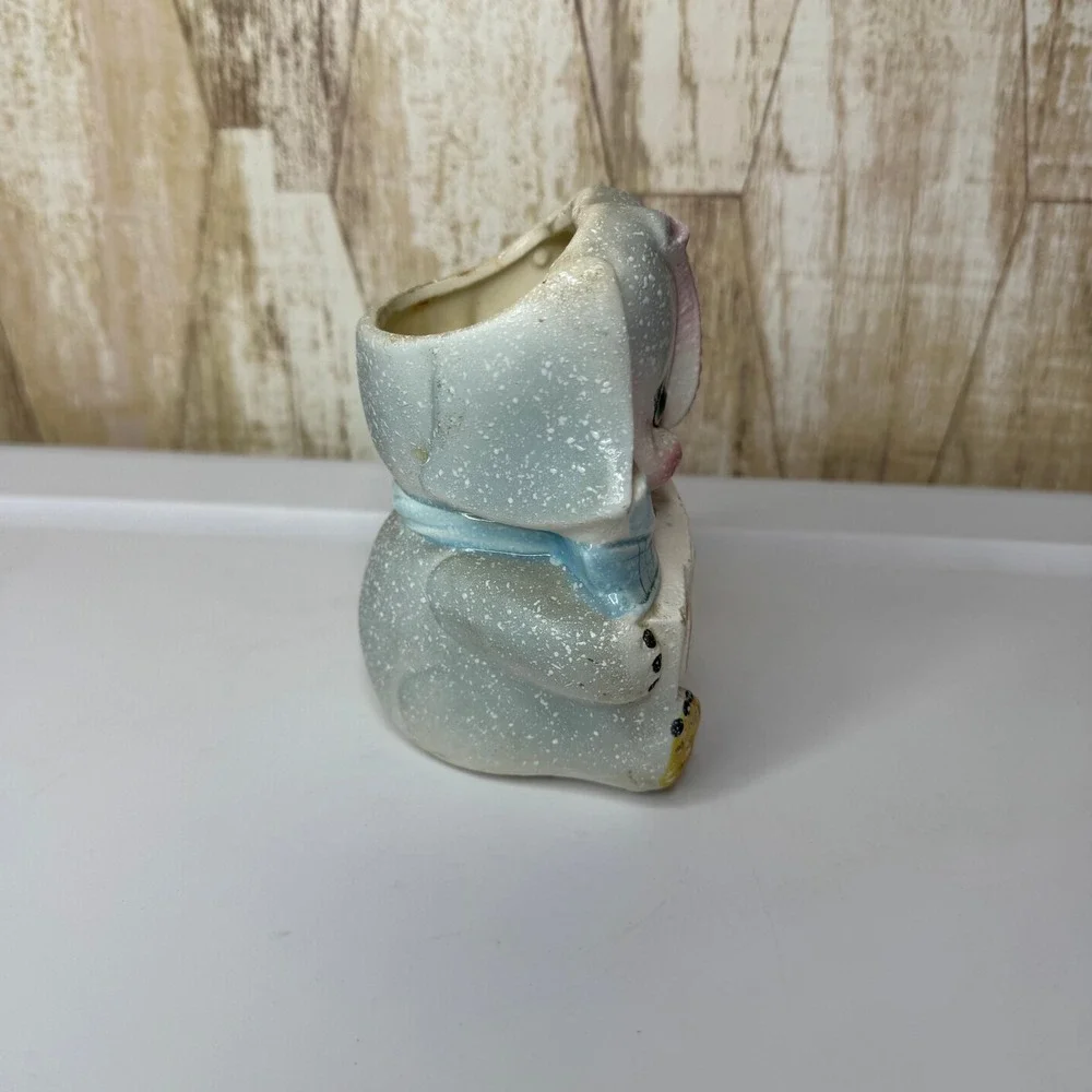 Vintage Elephant Planter‎ Pot Holder Baby Decor Nursery MCM